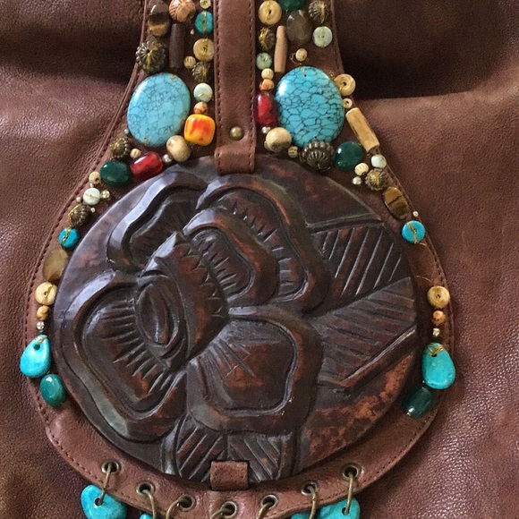 Cole Haan G Series Brown Large Leather Tote Bag Gorgeous - Picture 3 of 10